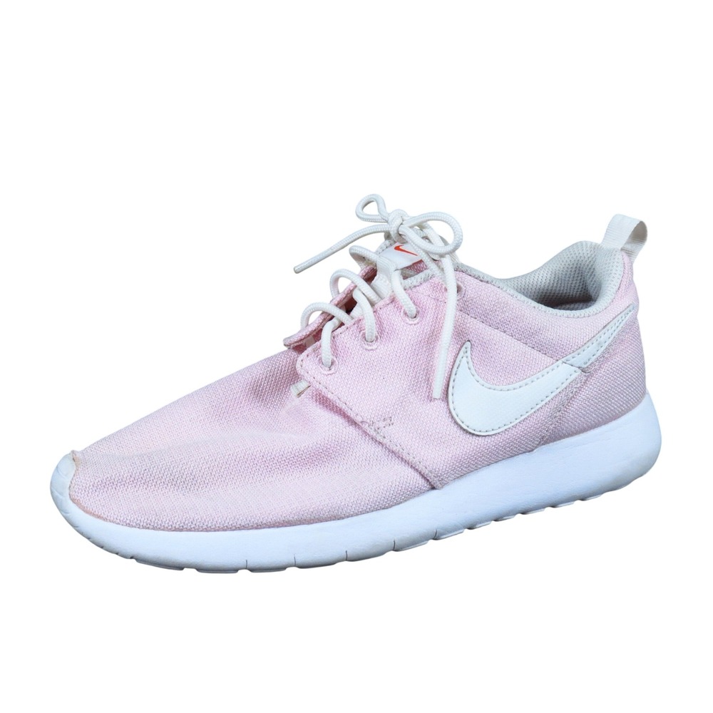 Nike Roshe One Kids Running Shoes Size 5.5Y Athletic Pink White 599729-613